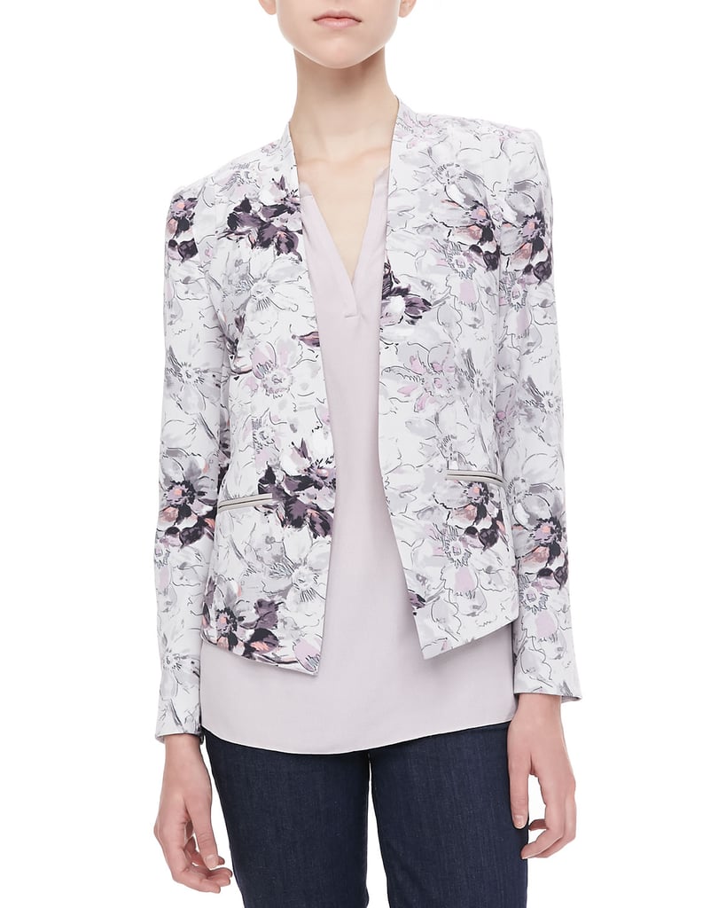Style Tip: A bold hero jacket will instantly add interest to work basics.