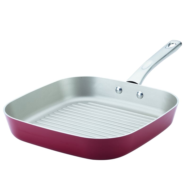 Ayesha Curry Porcelain Enamel Nonstick Square Grill Pan