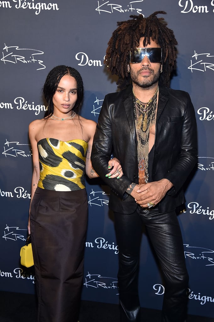 Zoë Kravitz and Lenny Kravitz at Exhibition Opening 2018