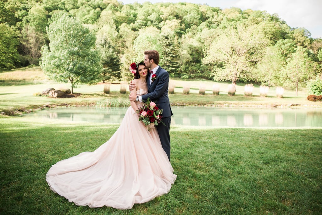 Woodsy Pink Bohemian Wedding