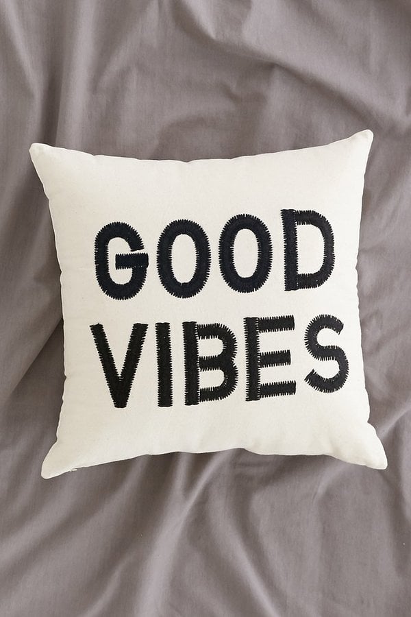 Good Vibes Pillow ($39)