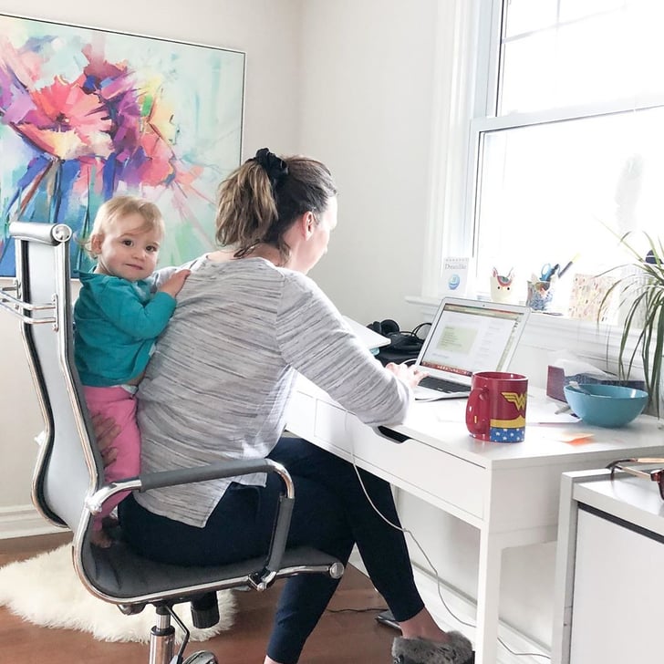 What Working From Home With Kids Looks Like | Photos | POPSUGAR Family