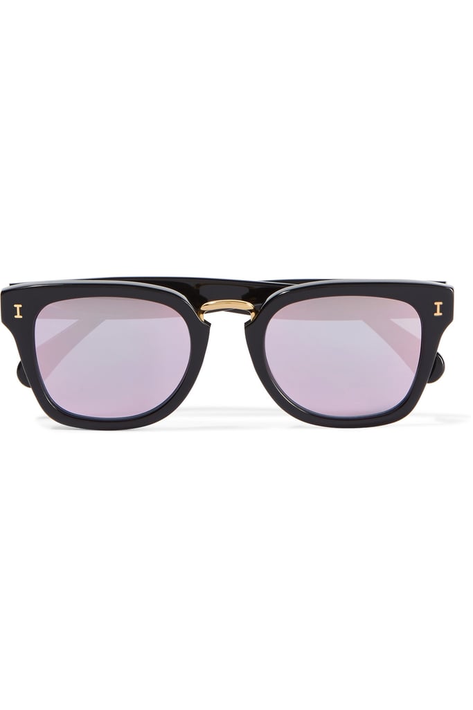 As soon as I slipped on Illesteva's positano sunglasses ($220), I bought them. Not only did the rectangular frames fit my face shape, but I love the gold-tone nose bridge and reflective lens that hide my eyes. Now I can people watch on my commute without getting caught. — ML