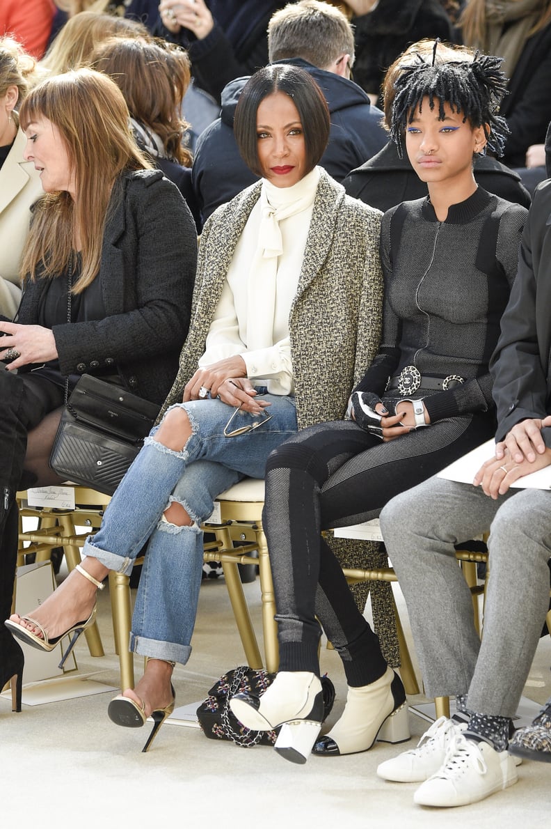 Jada Pinkett Smith and Willow Sat Front Row