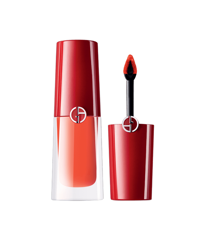 "Anyone that knows me knows I love a matte liquid lip. This formula gives such great color payoff and I love to use matte lips as a great contrast for glowy, luminous skin for the holidays. The cool thing about this liquid lip is you can engrave it for a holiday gift… love that customizability. I would give this lip to someone special because of the personalized engraving." 

 Giorgio Armani Lip Magnet ($75)