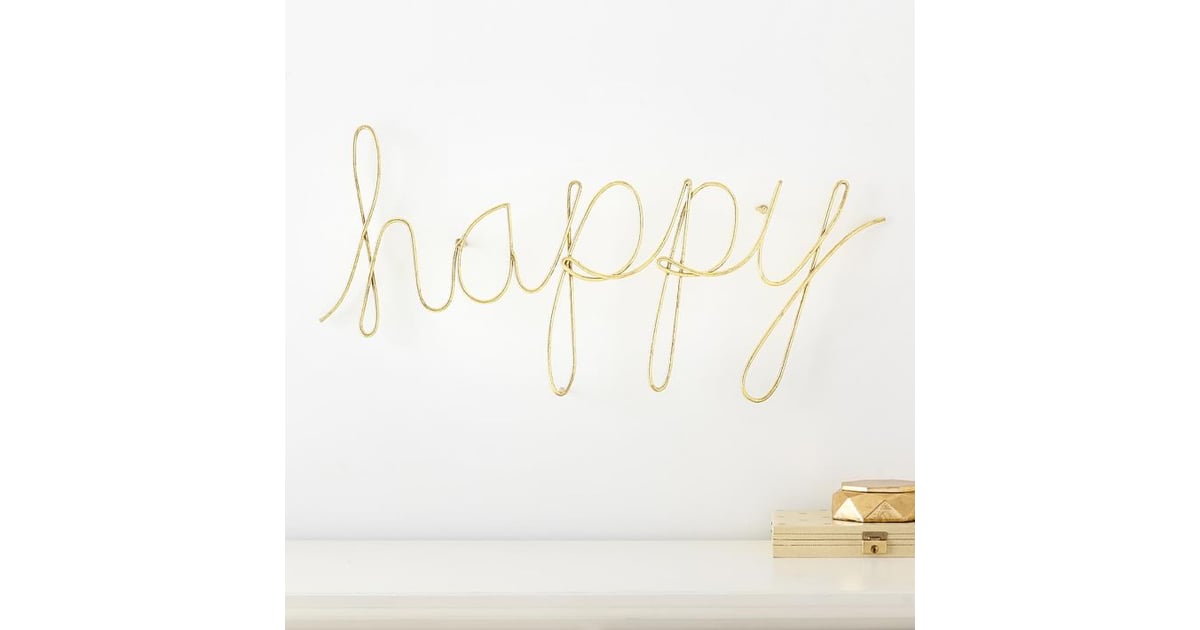 MayBaby Wire Happy Wall Decor (59) Pottery Barn Teen MayBaby