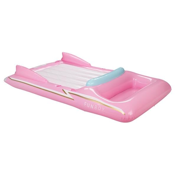 Pink Convertible Pool Float With Wine Cooler POPSUGAR Food