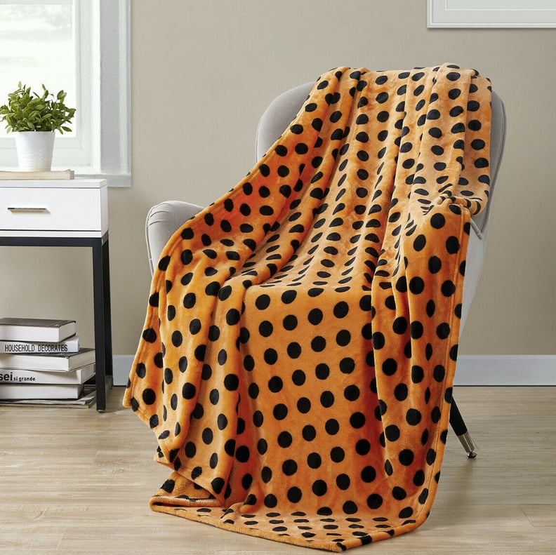A Cuddle-Worthy Blanket: Polka Dot Spooky Ultra Soft Blanket