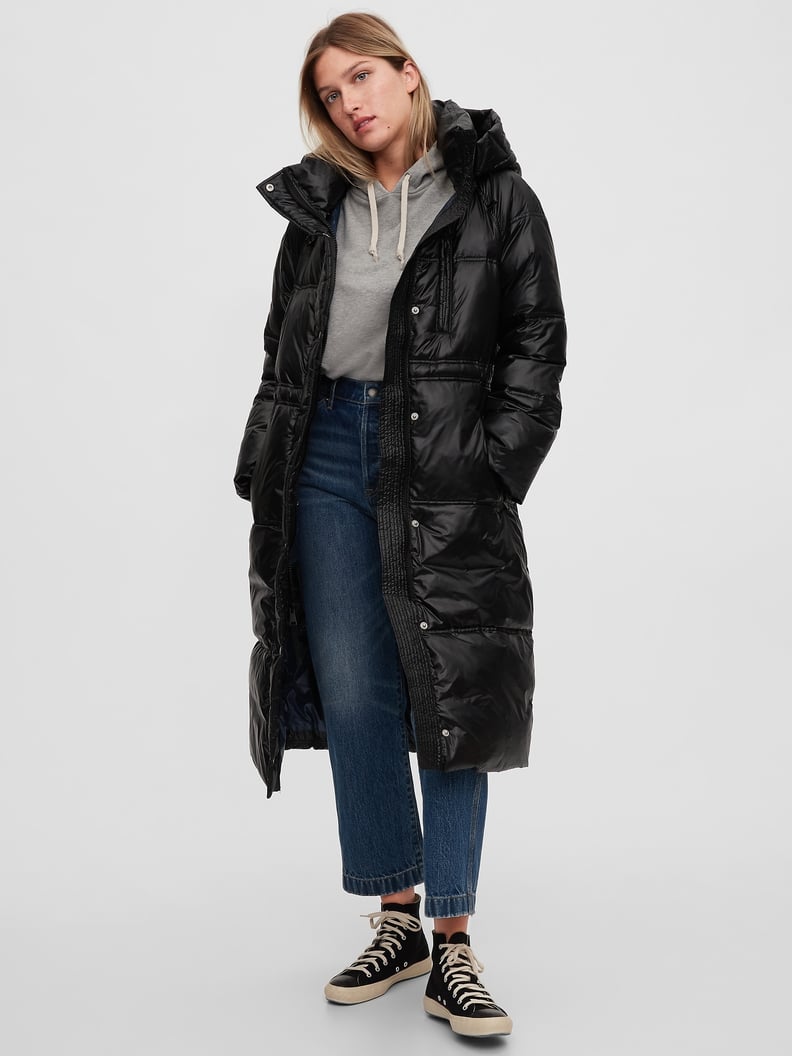 Gap Upcycled Long Puffer Coat