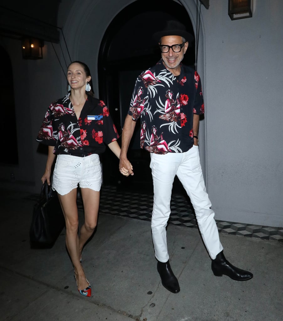 Jeff Goldblum and His Wife Wearing Matching Prada Shirts | POPSUGAR Fashion