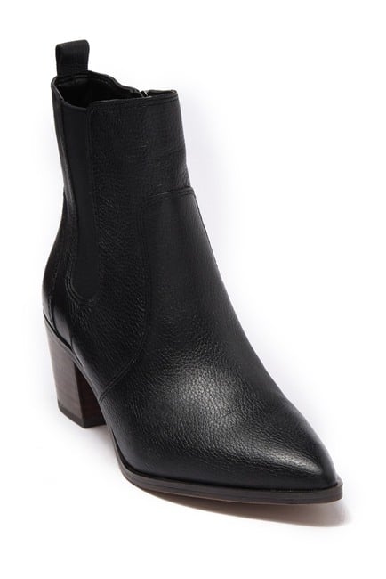 Black Block-Heel Boots