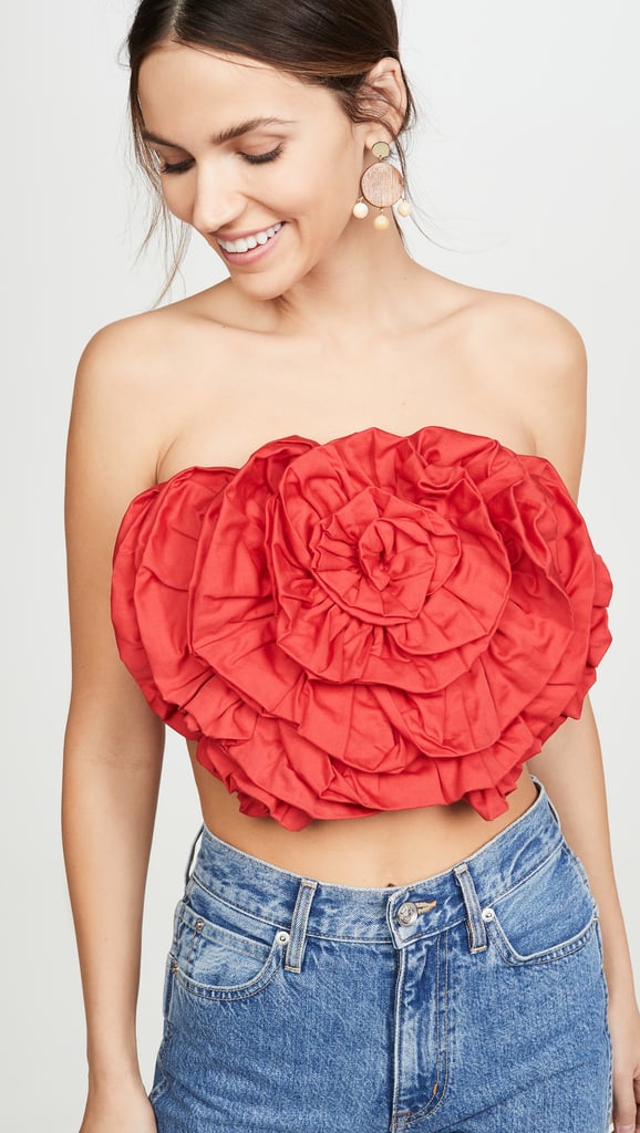 Crop Tops and Blazers: Mara Hoffman Rose Blouse