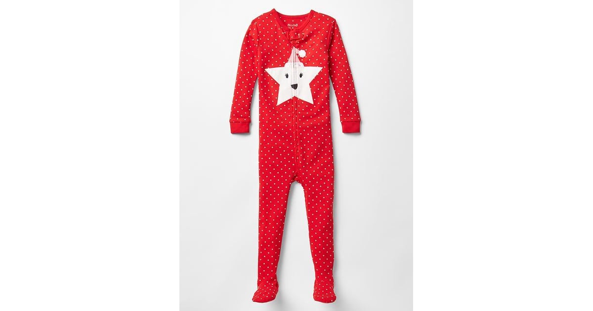Gap Festive Star Footed Pajamas | Kids' Holiday Pajamas | POPSUGAR Moms Photo 11