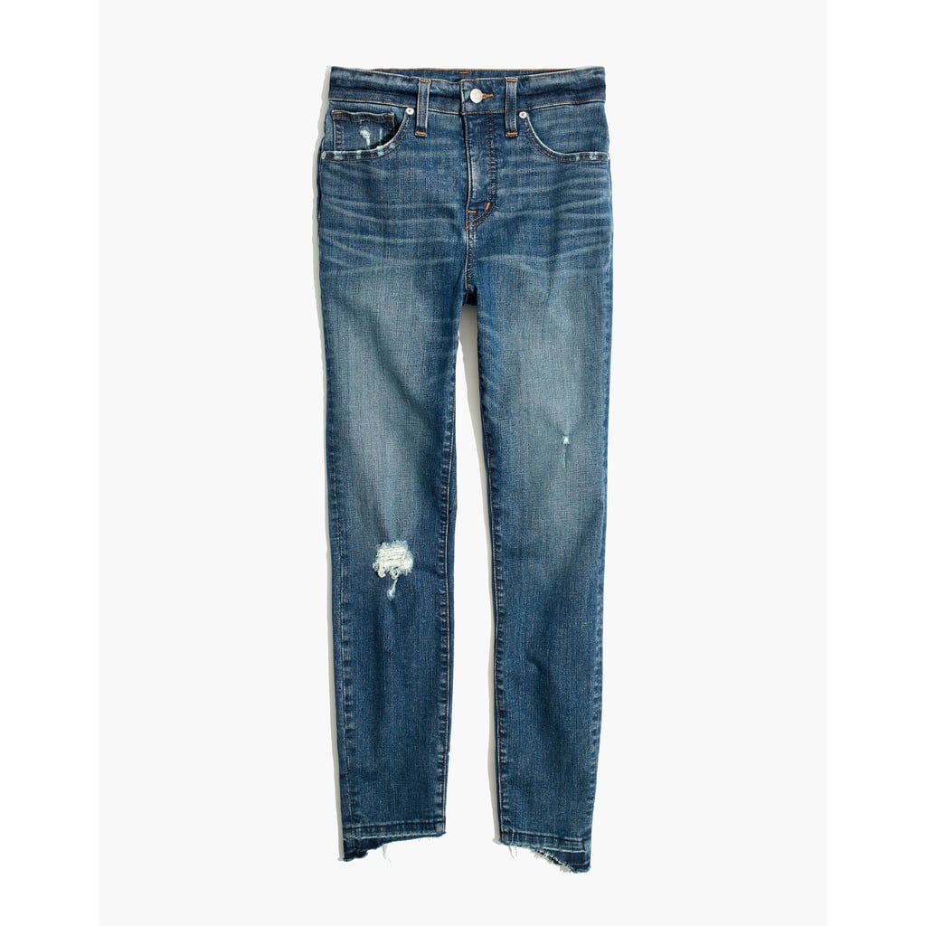 Madewell Curvy High-Rise Skinny Jeans in Annabelle Wash: Drop Step-Hem Edition