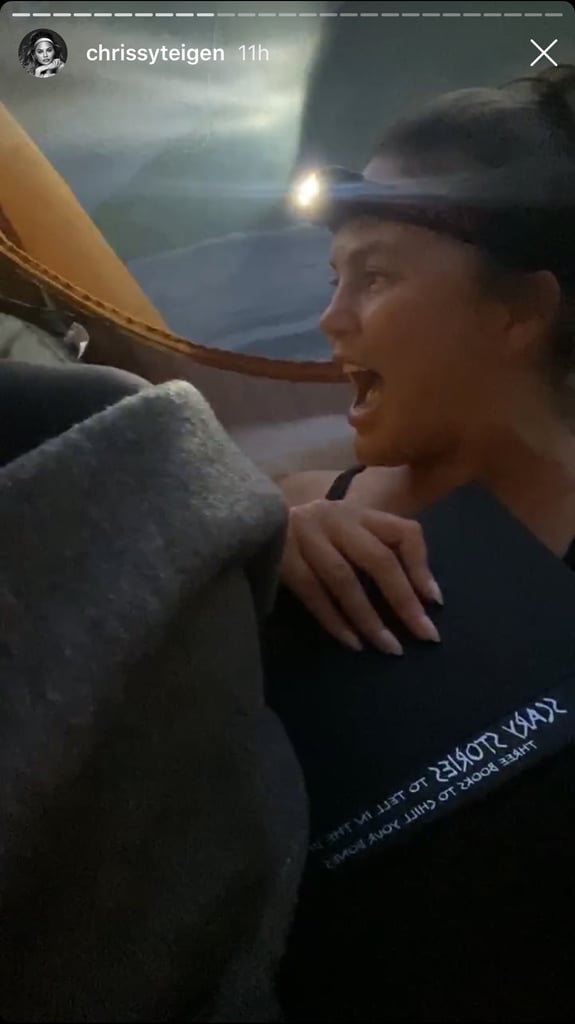 Chrissy Teigen and Luna Went Camping in the Backyard