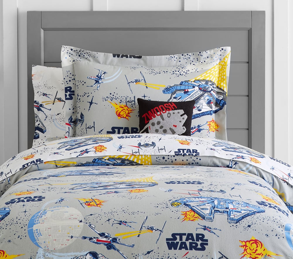 Pottery Barn Kids Organic Millennium Falcon Sheet Set and Duvet