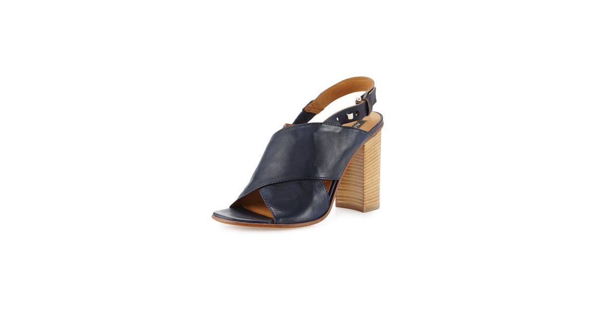 Bliv forvirret Fødested Ledningsevne Alberto Fermani Gisella Crisscross Stack-Heel Sandal ($395) | Meet the  Spring Heels Taking Over Fashion Month | POPSUGAR Fashion Photo 15