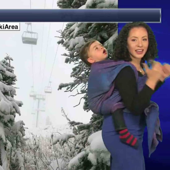 Meteorologist Wears Baby on Camera
