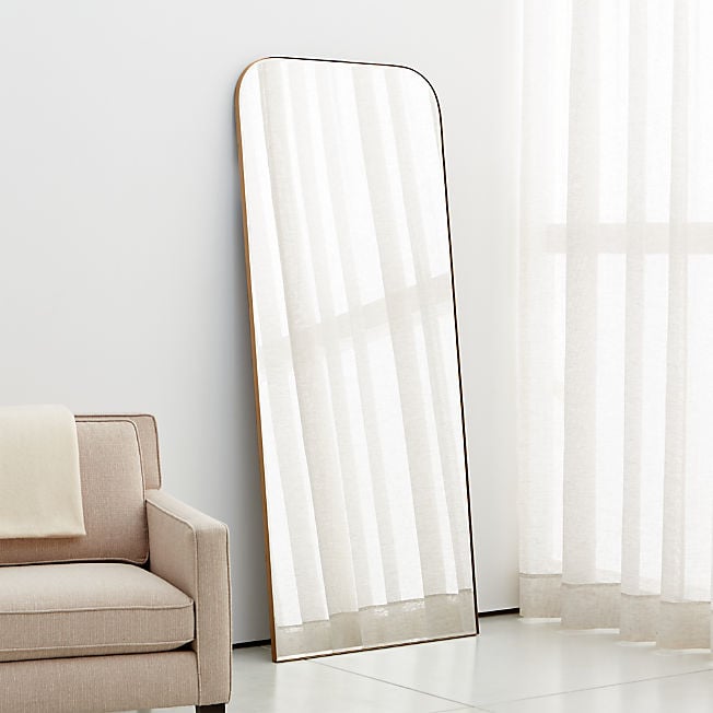 A Floor Mirror From Crate & Barrel