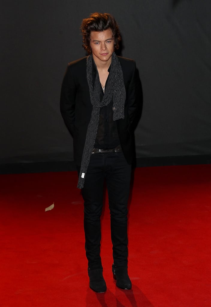 Harry Styles at the British Fashion Awards in December 2013