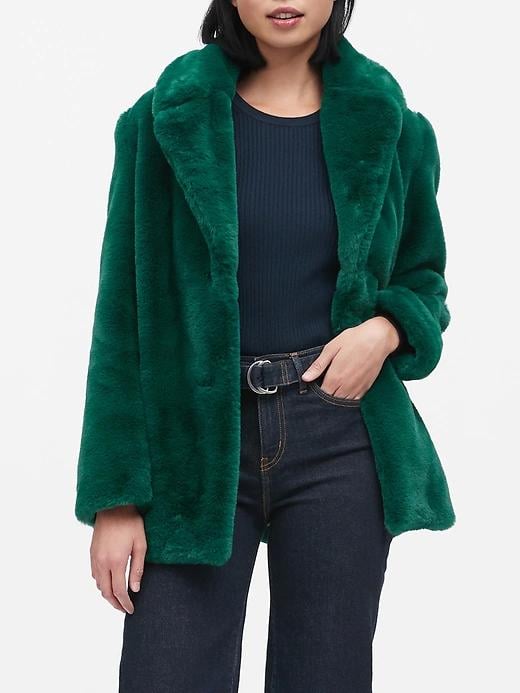 Faux Fur Jacket From Velvet Headbands to Silk Midi Skirts Here