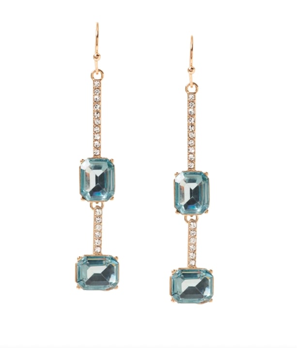 Brilliant Gemstone Pavé Earrings