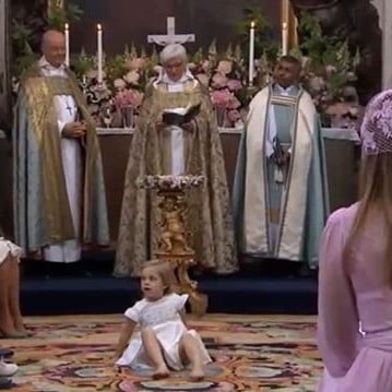Sweden's Princess Leonore at Sister's Christening