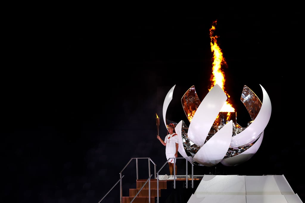 Naomi Osaka Lights the Olympic Cauldron