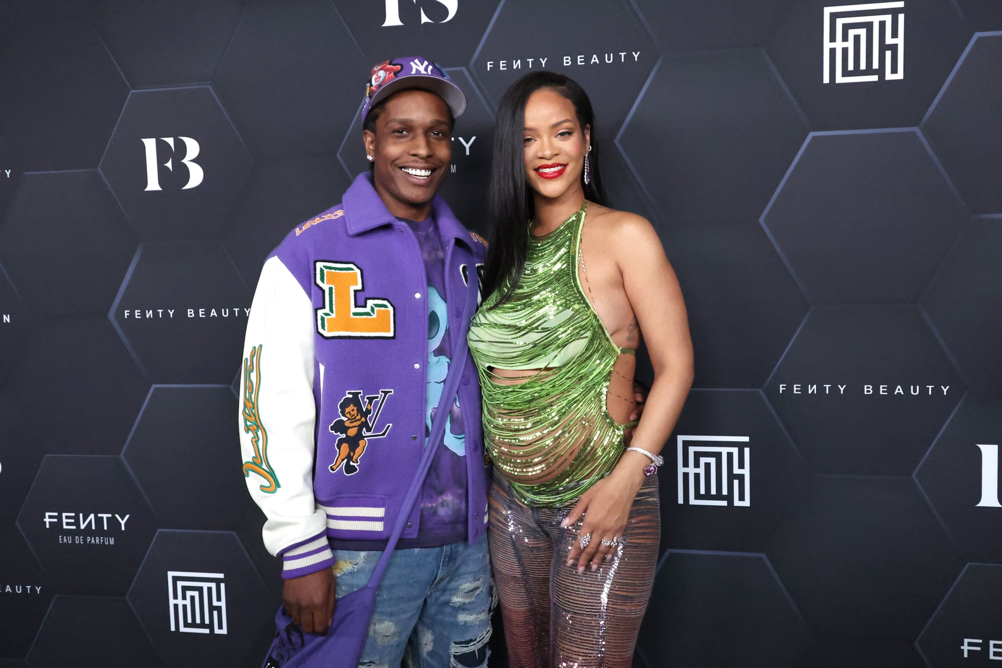 ASAP Rocky and  Rihanna at Fenty Beauty event