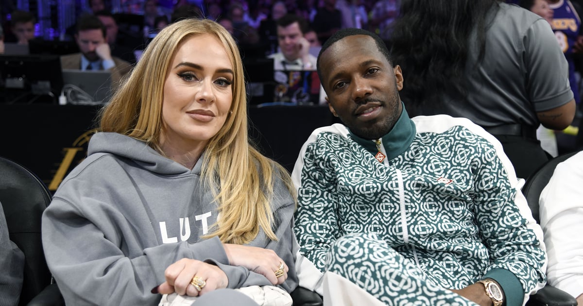 Adele and Rich Paul have an exciting night at the LA Lakers game