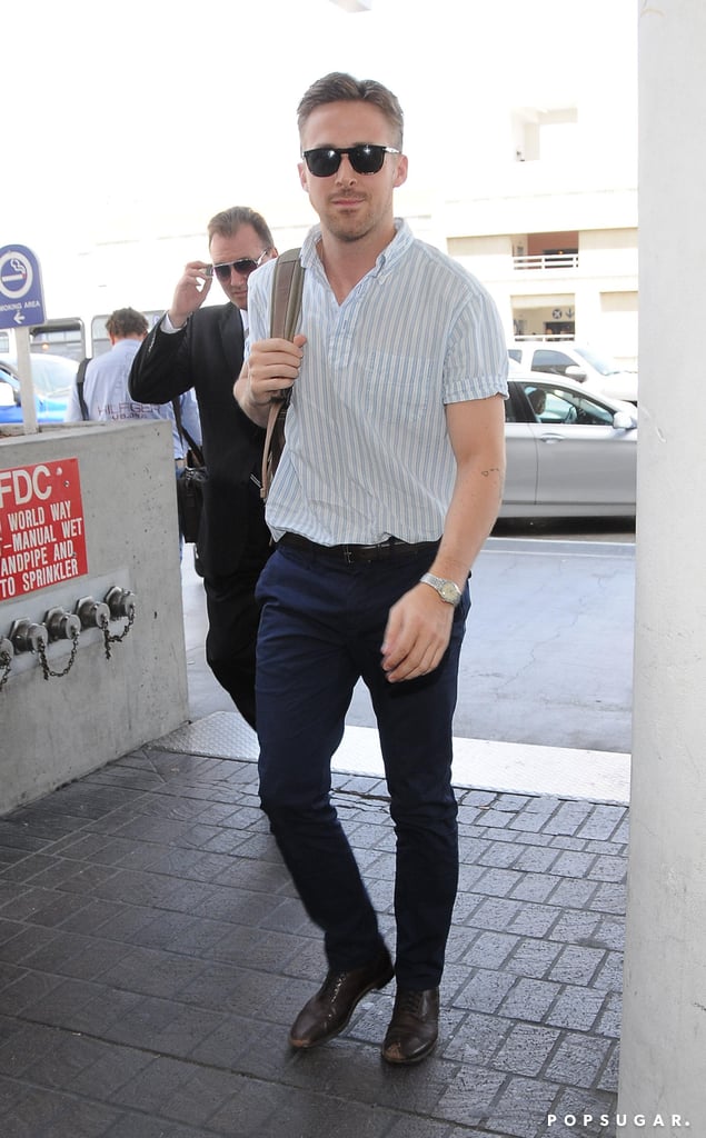 Ryan Gosling made a handsome arrival at LAX on Saturday.