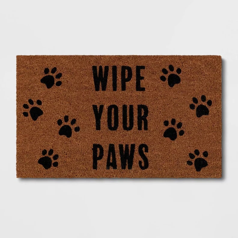 For the Dog Parent: Threshold Wipe Your Paws Doormat Natural