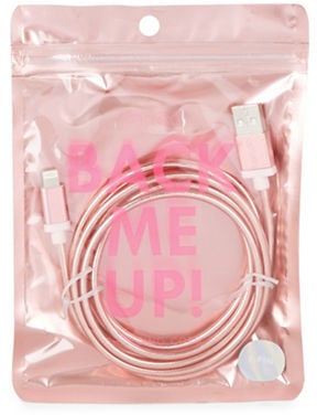 ban.do Back Me Up USB Sync Charger Cable — Rose ($18)