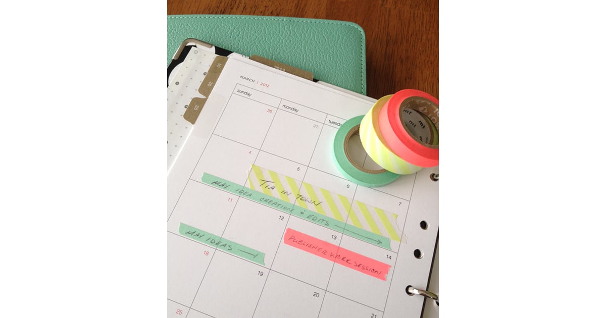Washi Tape Calendar Organizational Tools POPSUGAR Smart Living Photo 8
