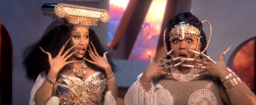 Let's Take 5 to Fully Appreciate Lizzo and Cardi B's Goddess Outfits in "Rumors"
