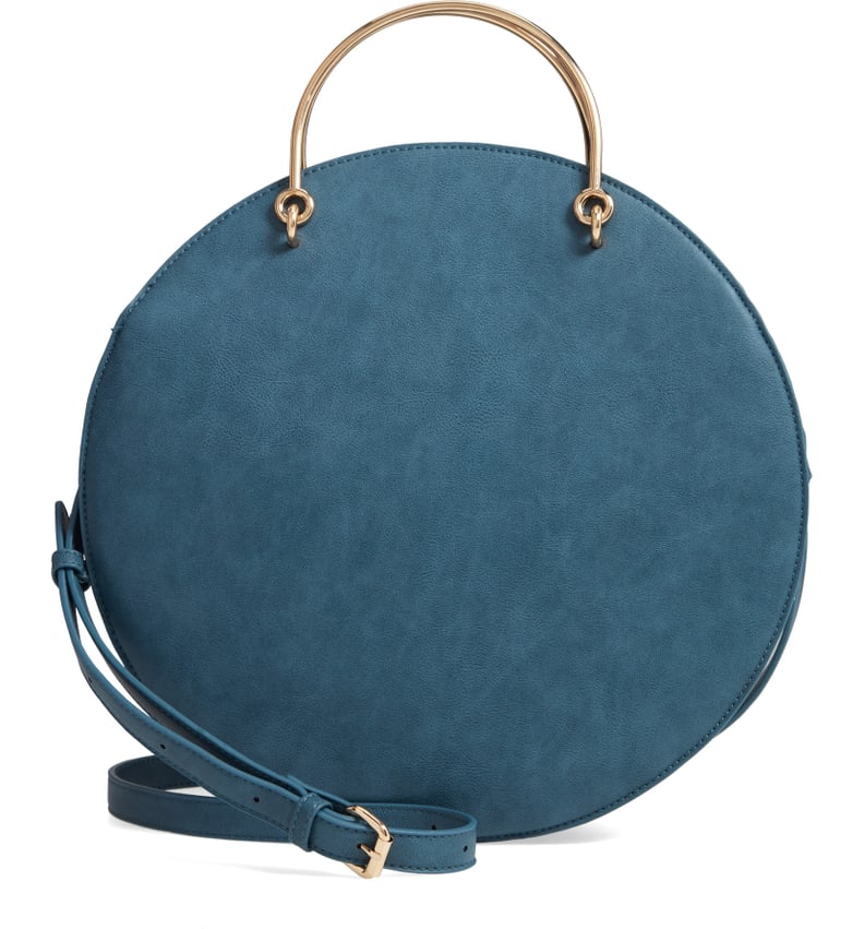 Mali + Lili Vegan Leather Round Top Handle Bag