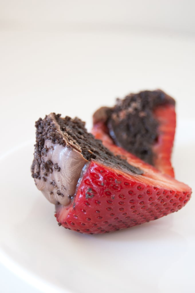 Oreo-Truffle-Stuffed Strawberries