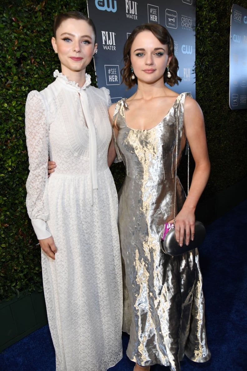 Thomasin McKenzie and Joey King at the 2020 Critics' Choice Awards