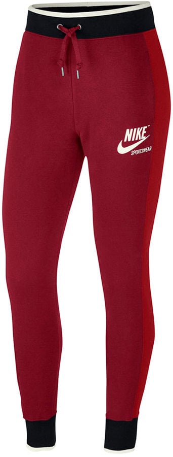 yellow nike fleece pants