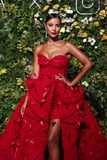 Maya Jama Sizzles in Red Hot Gown at GRM Gala in London