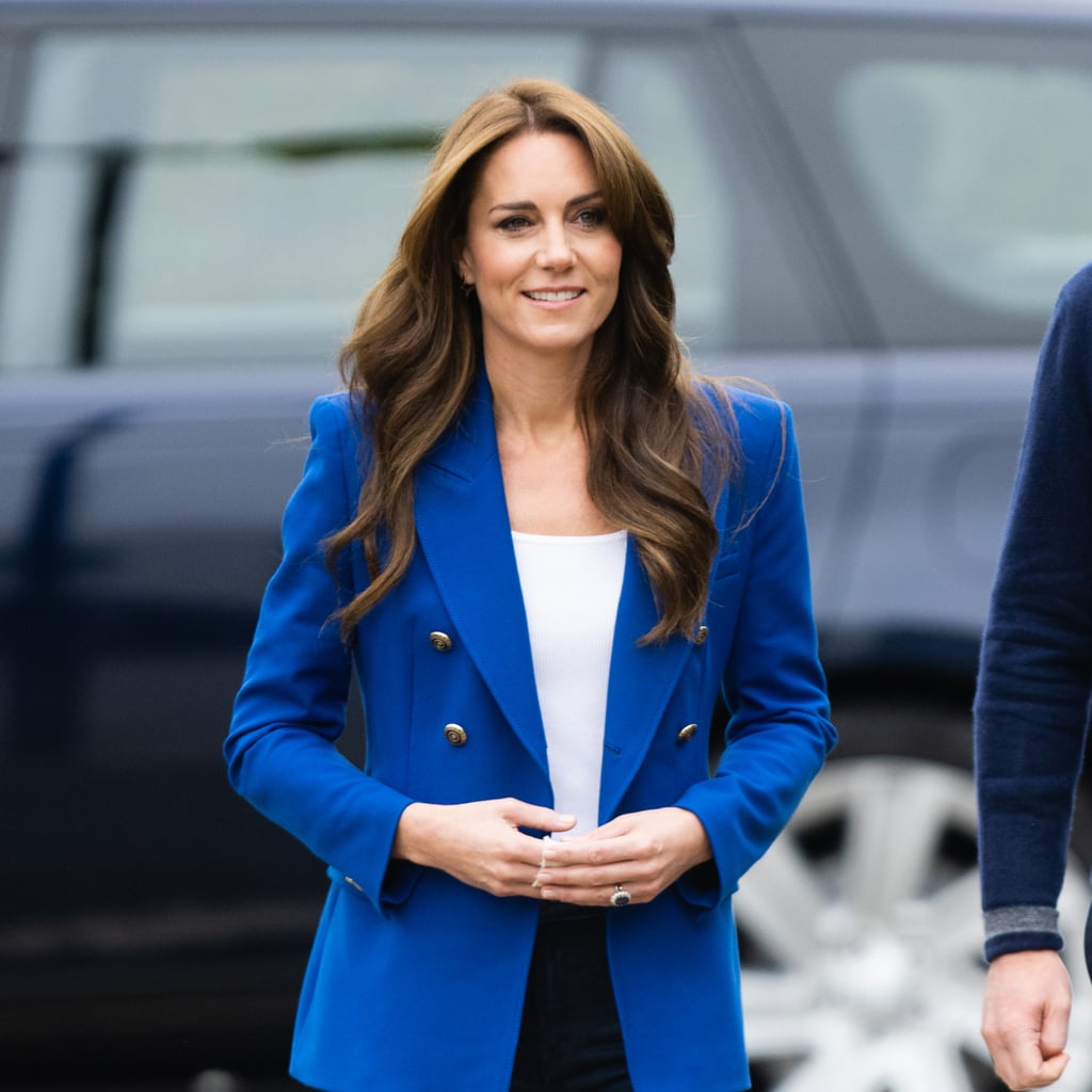 Kate Middleton's Zara Blue Blazer and Veja Sneakers