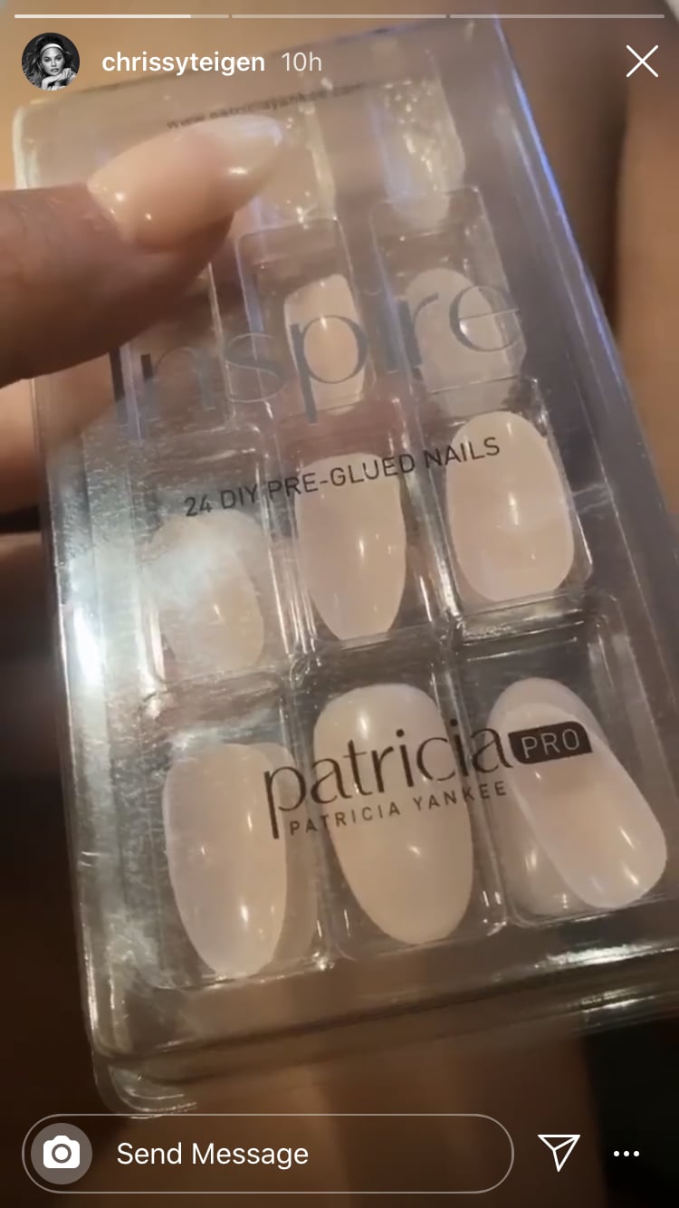 Chrissy Teigen Patricia Yankee Press On Nails Popsugar Beauty
