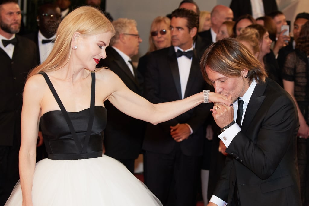 Keith adorably kissed Nicole's hand at the Cannes Film Festival in May 2017.