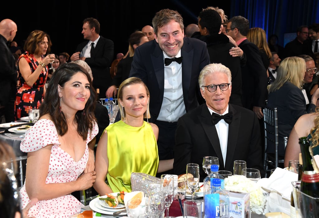 D'Arcy Carden, Kristen Bell, Mark Duplass, and Ted Danson at the 2020 Critics' Choice Awards