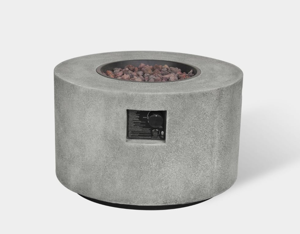 Argent 28" Round Cement Fire Table