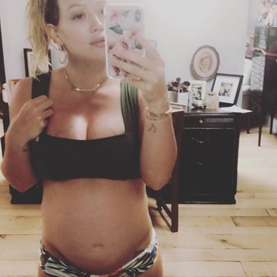 Hilary Duff Trying to Induce Labor With Salad From Caioti's