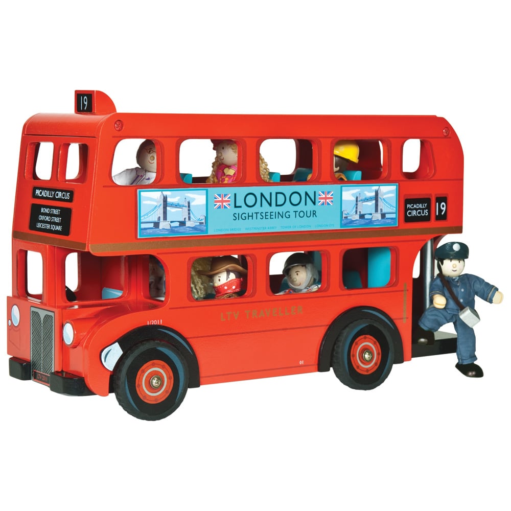 Le Toy Van's London Bus With Driver ($74) is sure to become the centerpiece of hours of play with its wooden London bus and driver made of cloth.