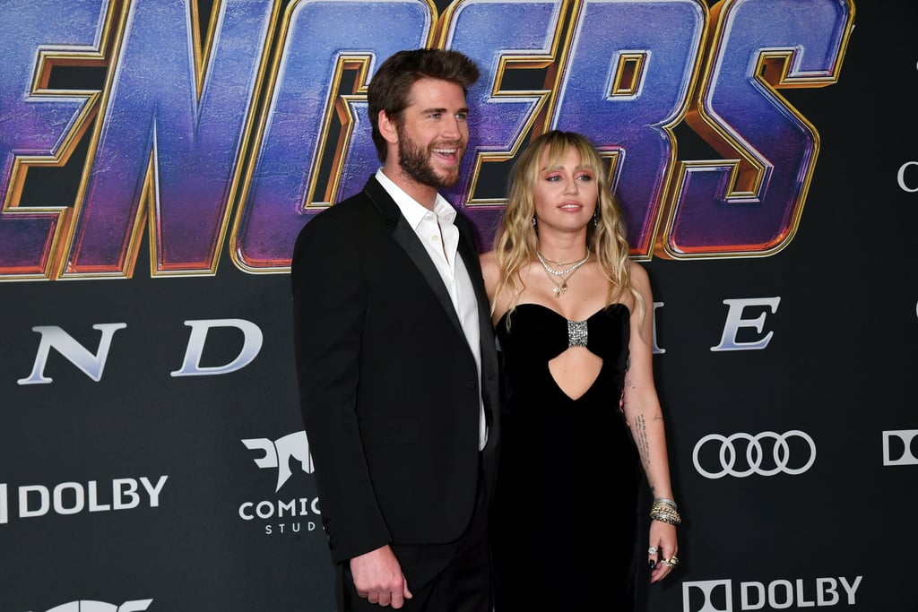 Miley Cyrus and Liam Hemsworth at Avengers Endgame Premiere