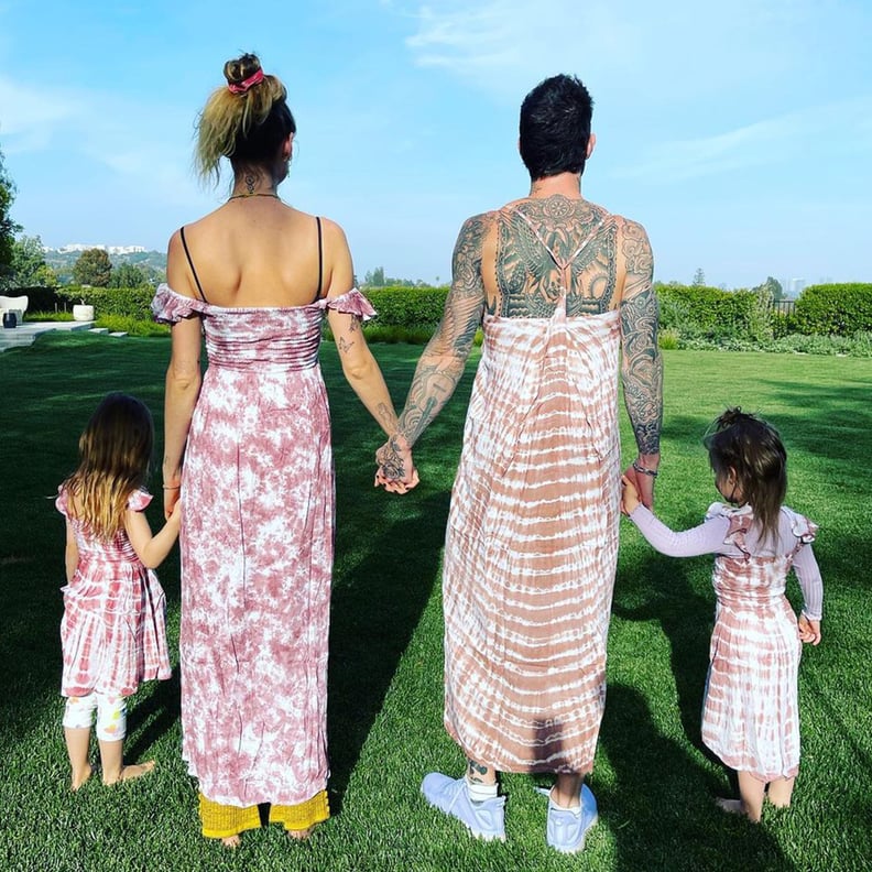 Adam Levine and Behati Prinsloo s Matching Dresses With Kids POPSUGAR Fashion