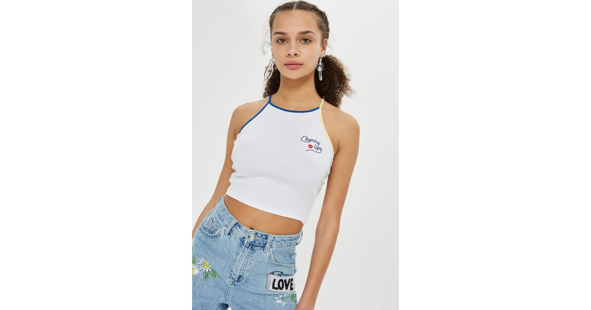 'Cherry Lips' Crop Top | Hailey Baldwin Cherry Engagement Shirt ...